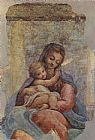 Correggio Canvas Paintings - Madonna della Scala